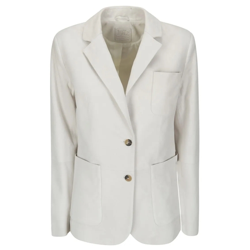 Desa 1972 Blazer Suede Jacket White