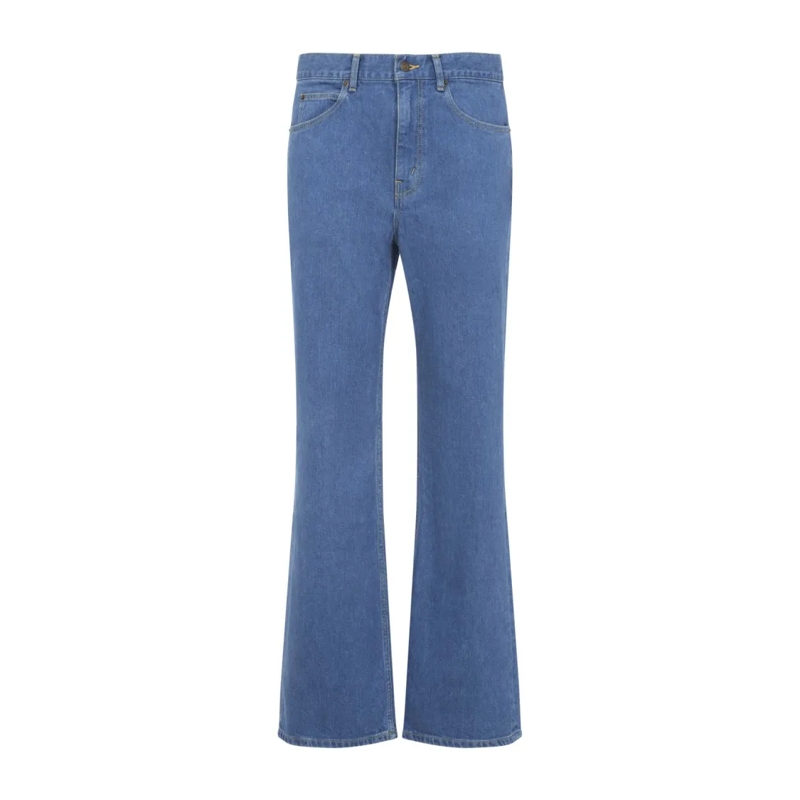 Celine Jeans Flared Blue Jeans Blue