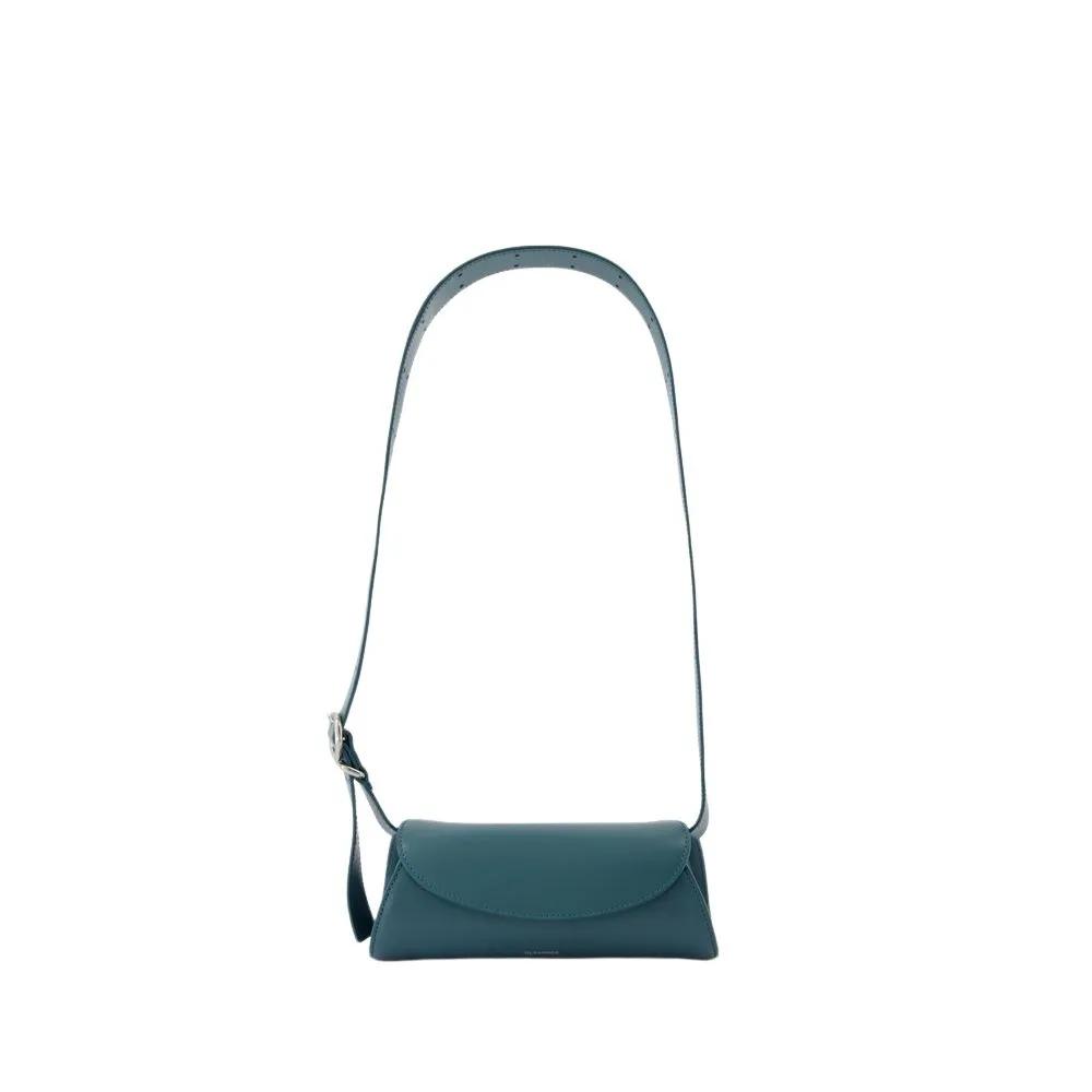 Jil Sander Shopper - Cannolo Mini Purse - Leather - Blue - Gr. unisize - in Blau - für Damen