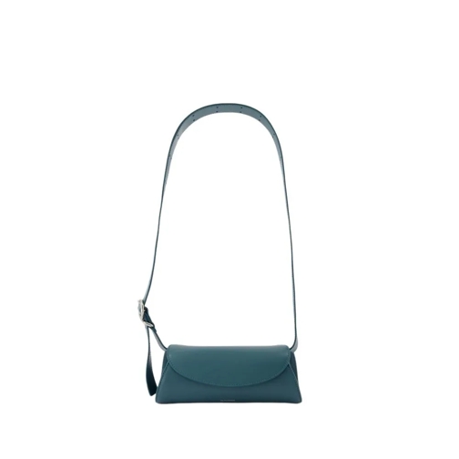 Jil Sander Schultertasche Cannolo Mini Purse - Leather - Blue Blue