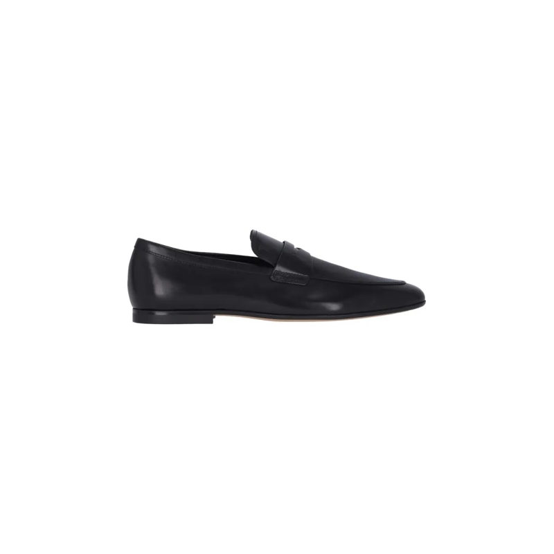 Tod's Loafer Pointed Toe Slip-On Loafers With Cut-Out Detail Black
