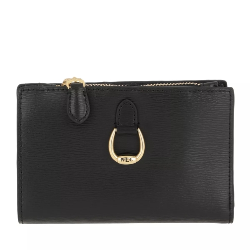 Lauren Ralph Lauren Bennington New Compact Wallet Small Black Flap Wallet