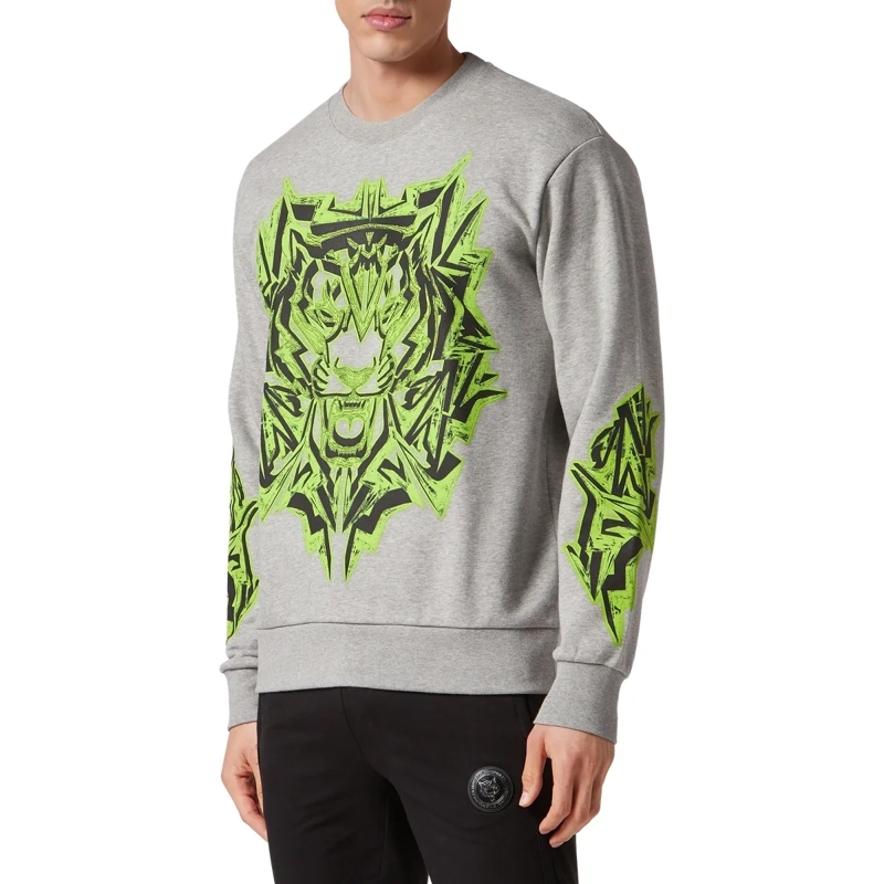 Plein Sport Top Sweatshirt Tiger grau(Image 3)