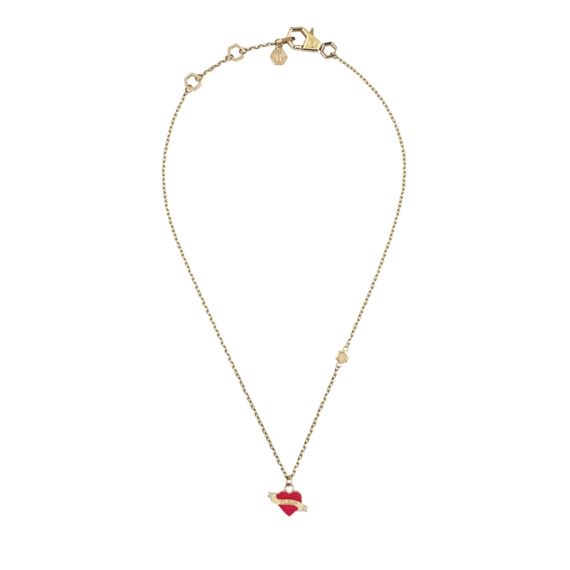 Philipp Plein Mittellange Halskette Necklace Plein Valentine gold