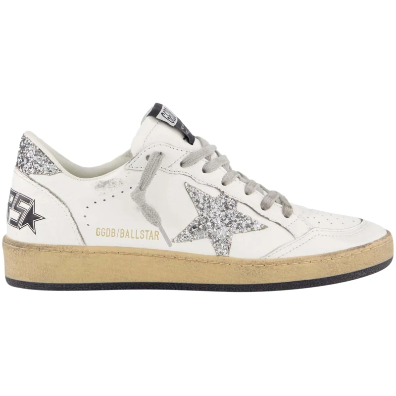 Golden Goose Low-Top-Sneaker Sneakers White Silver silber