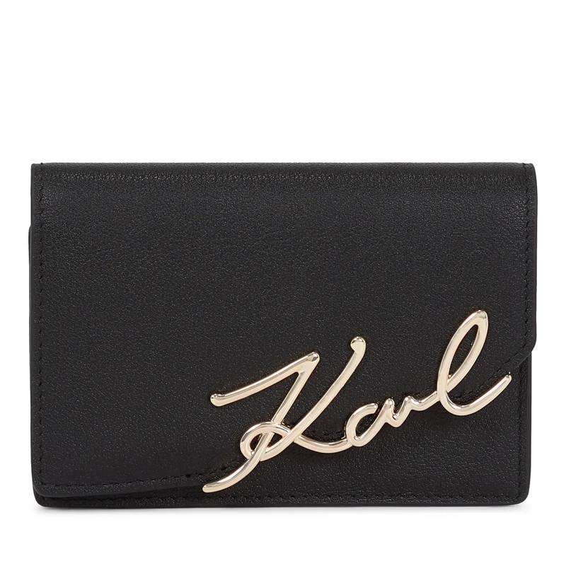 Karl Lagerfeld Geldbörse K/SIGNATURE KLEINES PORTEMONNAIE schwarz