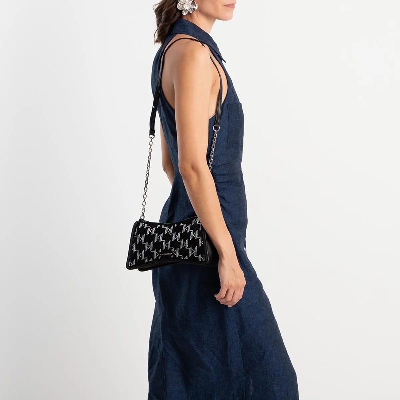 Karl Lagerfeld Crossbody Bag K/Seven Element Sp Cb Rhst Black(Image 2)