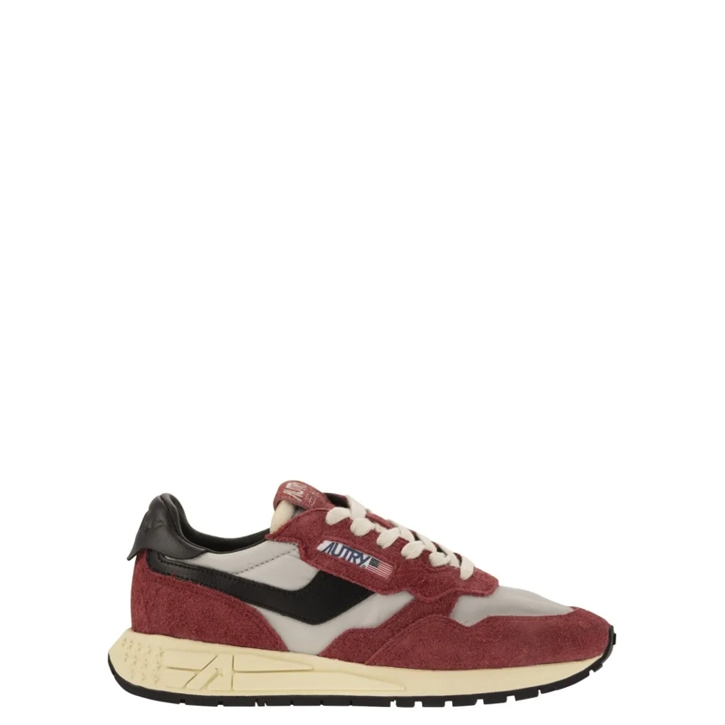 Autry International Lage-top sneaker Reelwind - Suede And Technical Textile Trainer Red