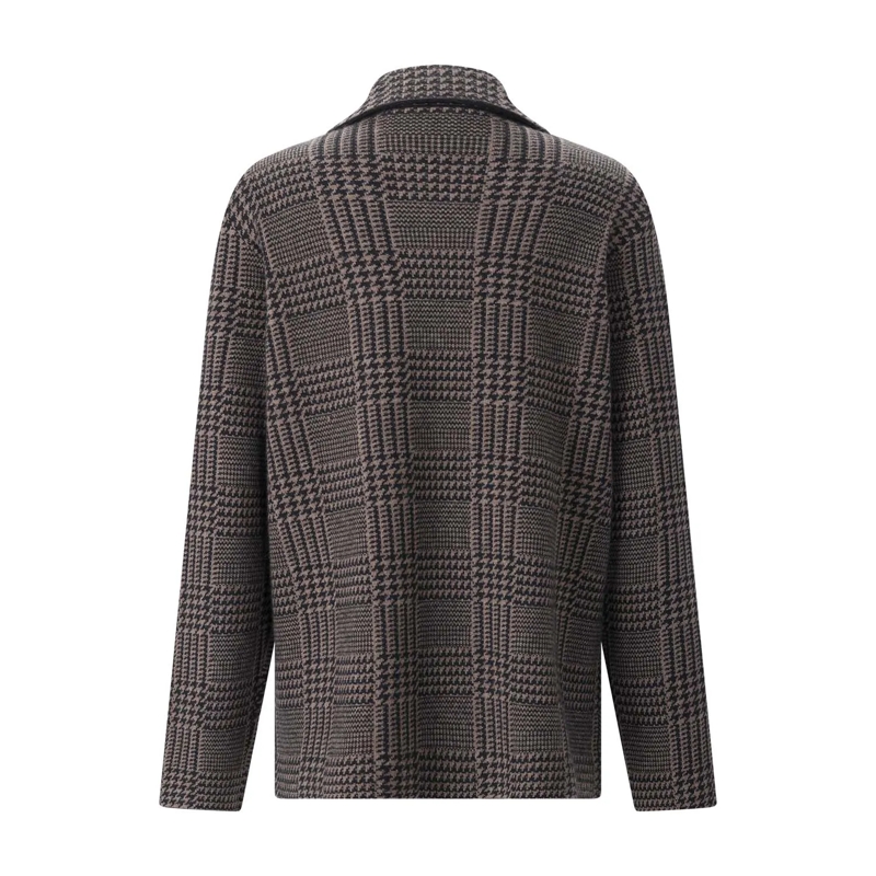 Sminfinity Übergangsjacke Jacke Glencheck Caban Jacket braun(Image 2)