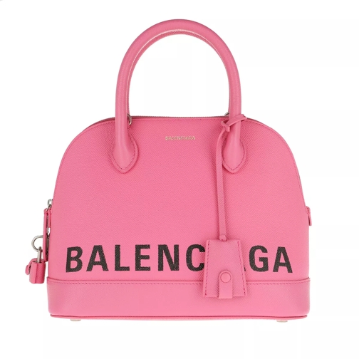 Balenciaga Ville Handle Bag Small Leather Pink Tote