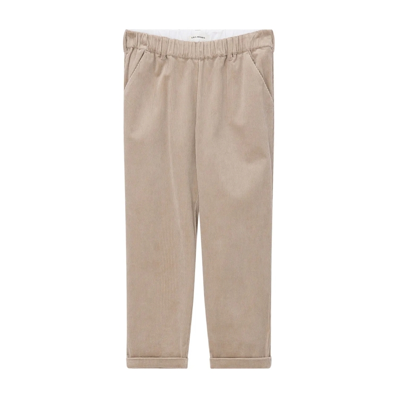 Lis Lareida Pantalon en velours côtelé Cordhose aus Baumwoll-Mix braun