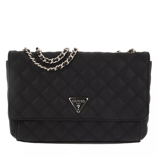 Guess Cessily Convertible Xbody Flap Black Crossbody Bag