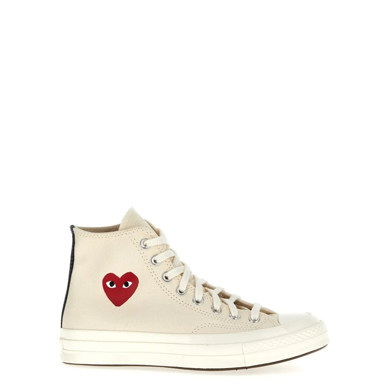 Comme des Garcons Low-Top-Sneaker High-Top Canvas Sneakers Neutrals