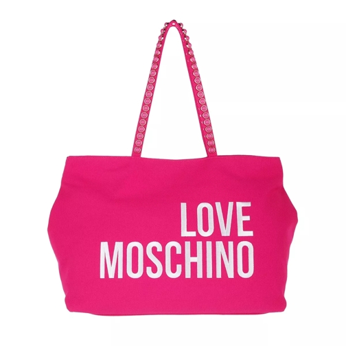 Love Moschino Borsa Canvas  Fuxia Shopper
