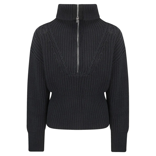 Iro Trui Half Zip Turtleneck Sweater Black