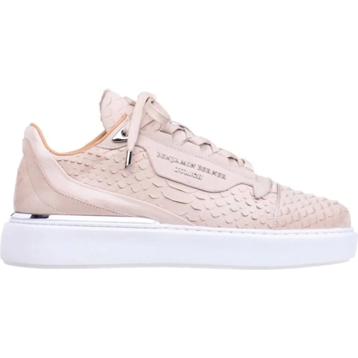 BENJAMIN BERNER Low-Top Sneaker Benjamin Berner Python Cut Sneakers Creme Raphael  beige