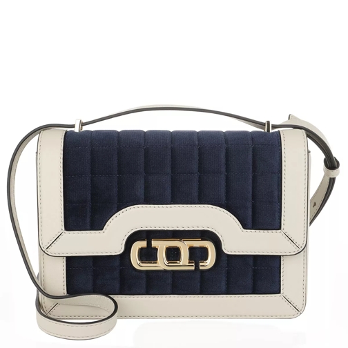 Marc Jacobs The J Link Crossbody Bag Quilted Velvet Navy Borsetta a tracolla