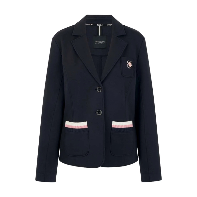 Marc Cain Blazer Blazer aus Baumwoll-Mix schwarz