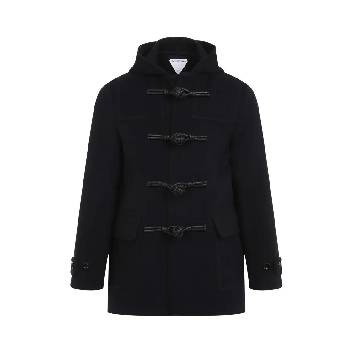 Bottega Veneta - Navy Duffle Coat In Wool - Größe 40 - blau