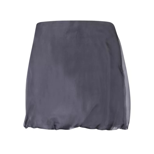 Blanca Vita Silk Mini Skirt Grey 