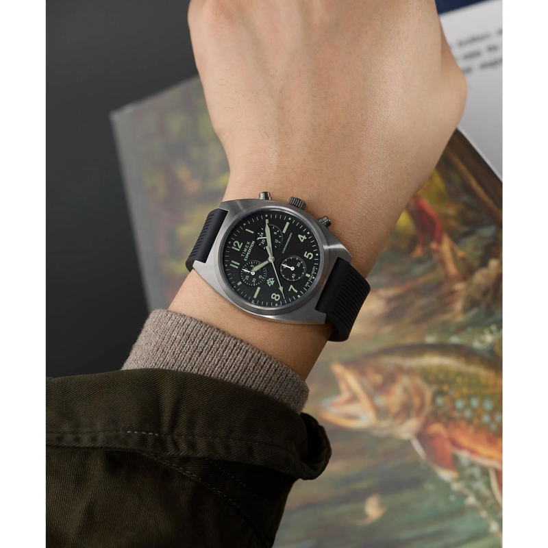 Timex Quarzuhr Quarz-Analoguhr Expedition® Capstone Chronograph schwarz(Image 7)