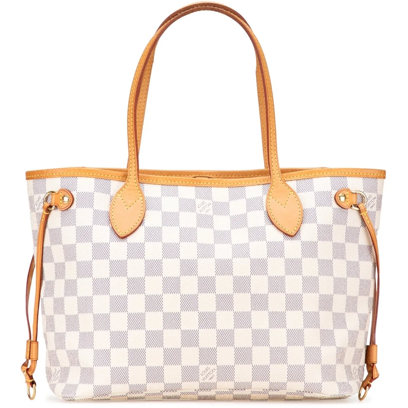 Louis Vuitton Shopper Damier Azur Neverfull PM weiß