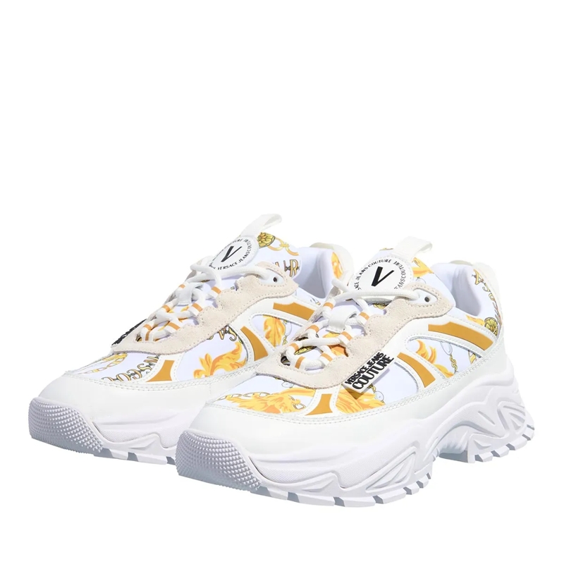 Versace Jeans Couture Low-Top-Sneaker Fondo Hiker White/Gold