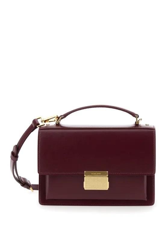 Golden Goose Crossbody Bags - Venezia Bordeaux Handbag With Engraved Logo In Lea - Gr. unisize - in Rot - für Damen