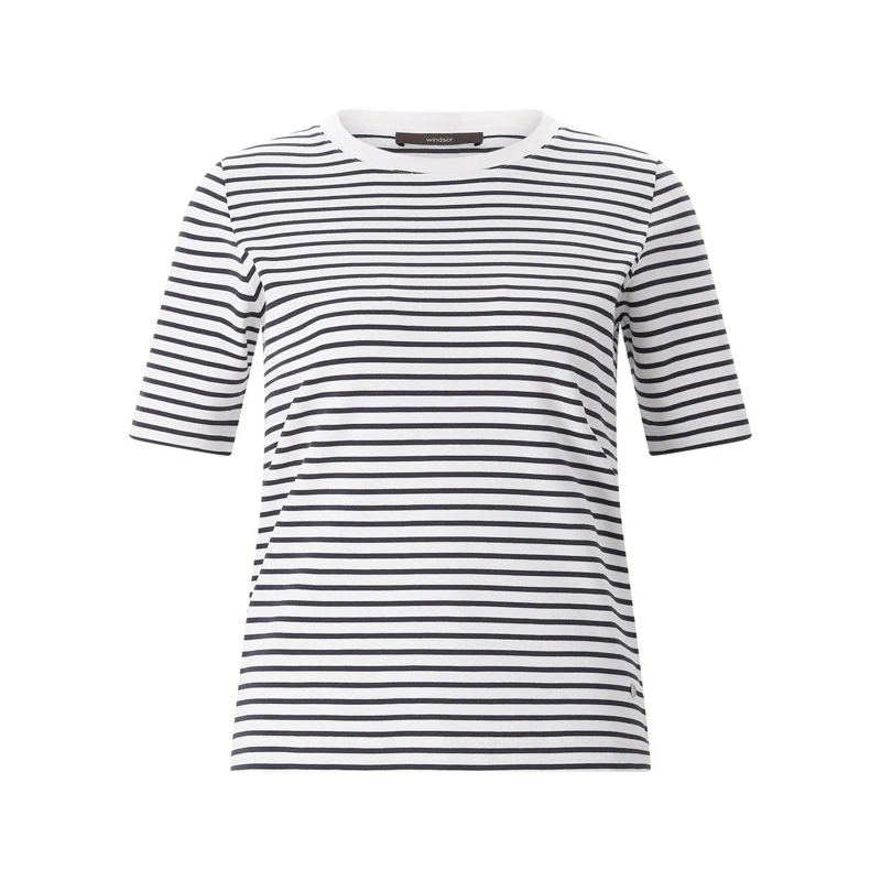 windsor. T-Shirt Gestreiftes T-Shirt weiß
