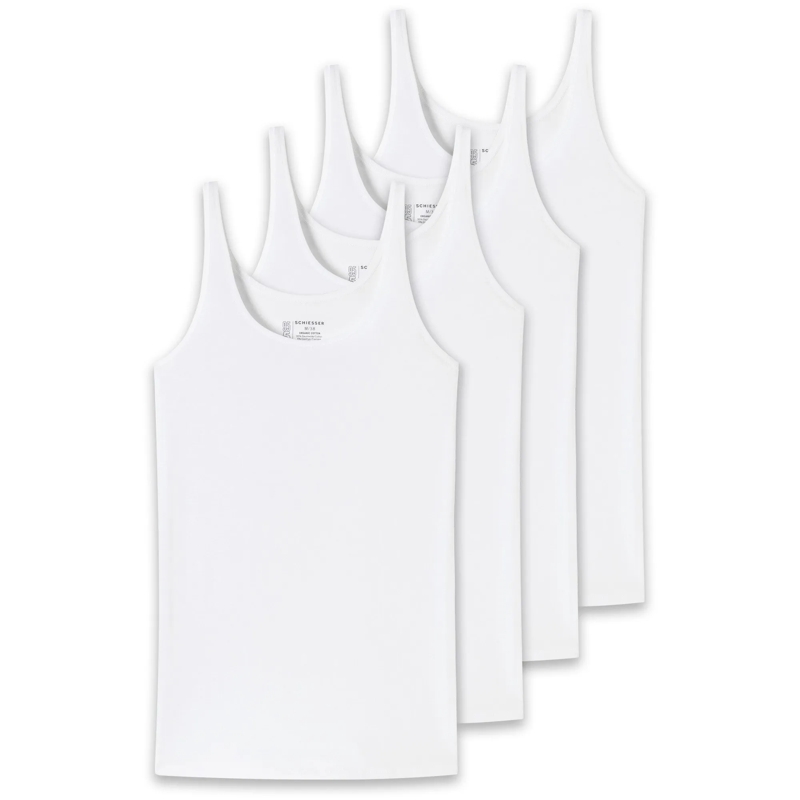 SCHIESSER  4er Pack weiss