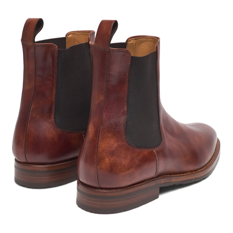 Heinrich Dinkelacker Chelsea Boots Chelsea Boots Luzern Plain TC mittel-braun(Image 3)