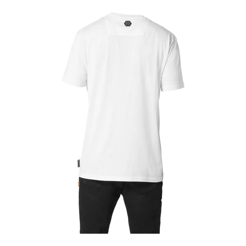 Philipp Plein T-Shirt T-Shirt Racing Mit Schmucksteinen weiss(Image 7)