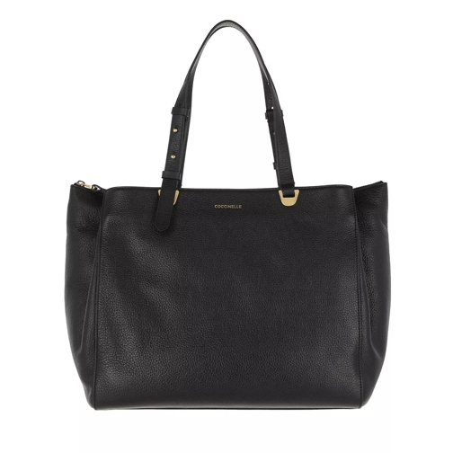 Coccinelle Handbag Grained Leather  Noir Rymlig shoppingväska