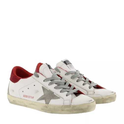 Golden Goose Superstar Sneakers White/Red Low-Top Sneaker