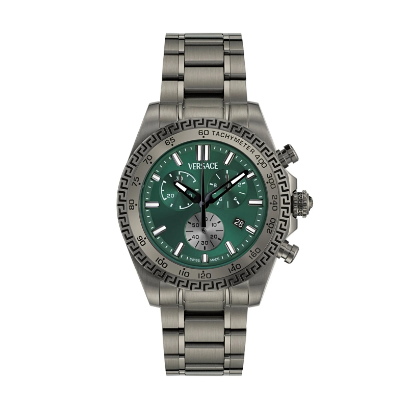 Versace Quarzuhr Quarz Chronograph Uhr Versace Chrono X(Wc-9K) grau