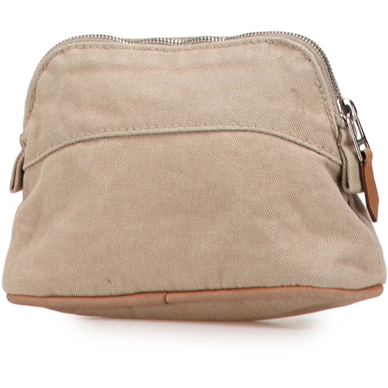 Hermès Necessaire Mini Canvas Bolide Case braun