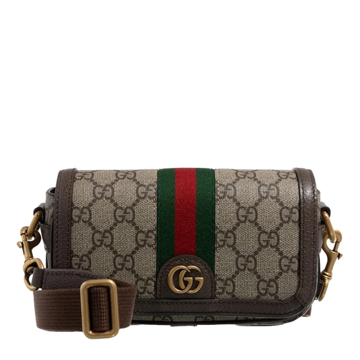 Gucci Crossbody Bag Ophidia Super Mini Shoulder Bag Beige / Brown