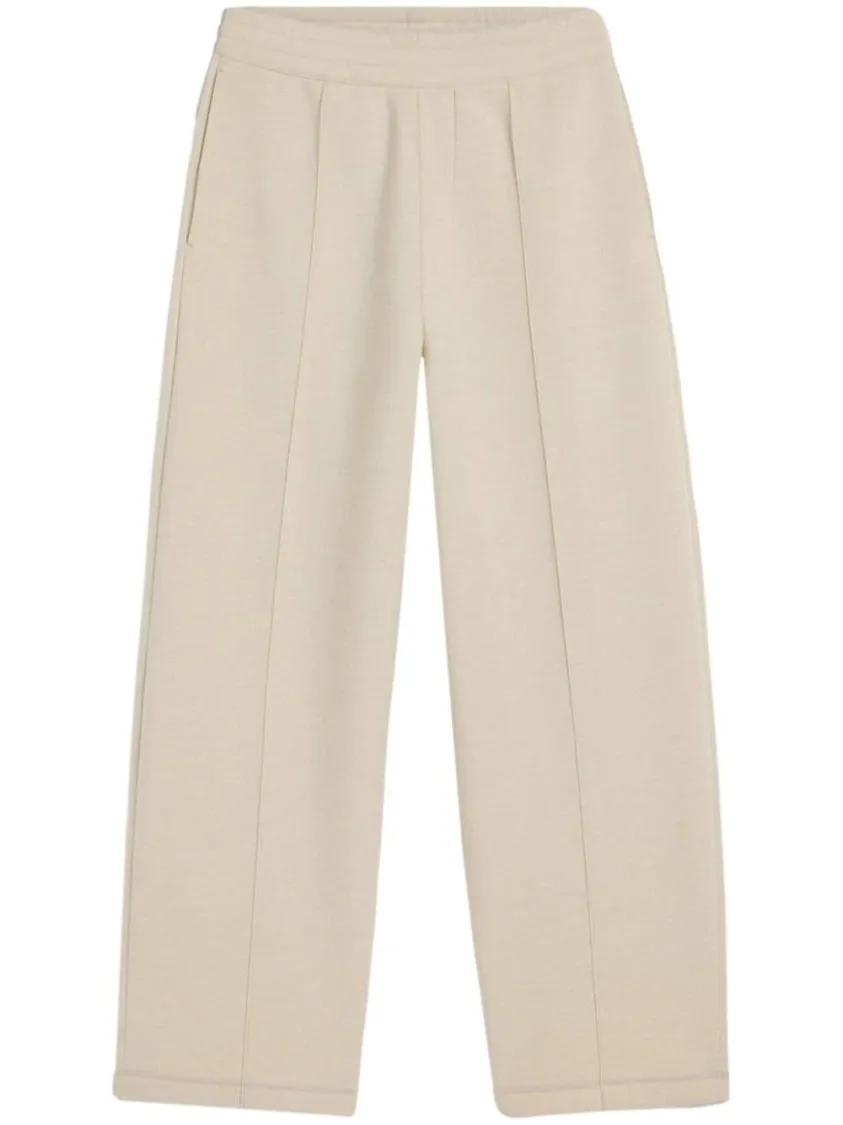 AMI Paris - High-Waisted Pleated Trousers - Größe M - beige