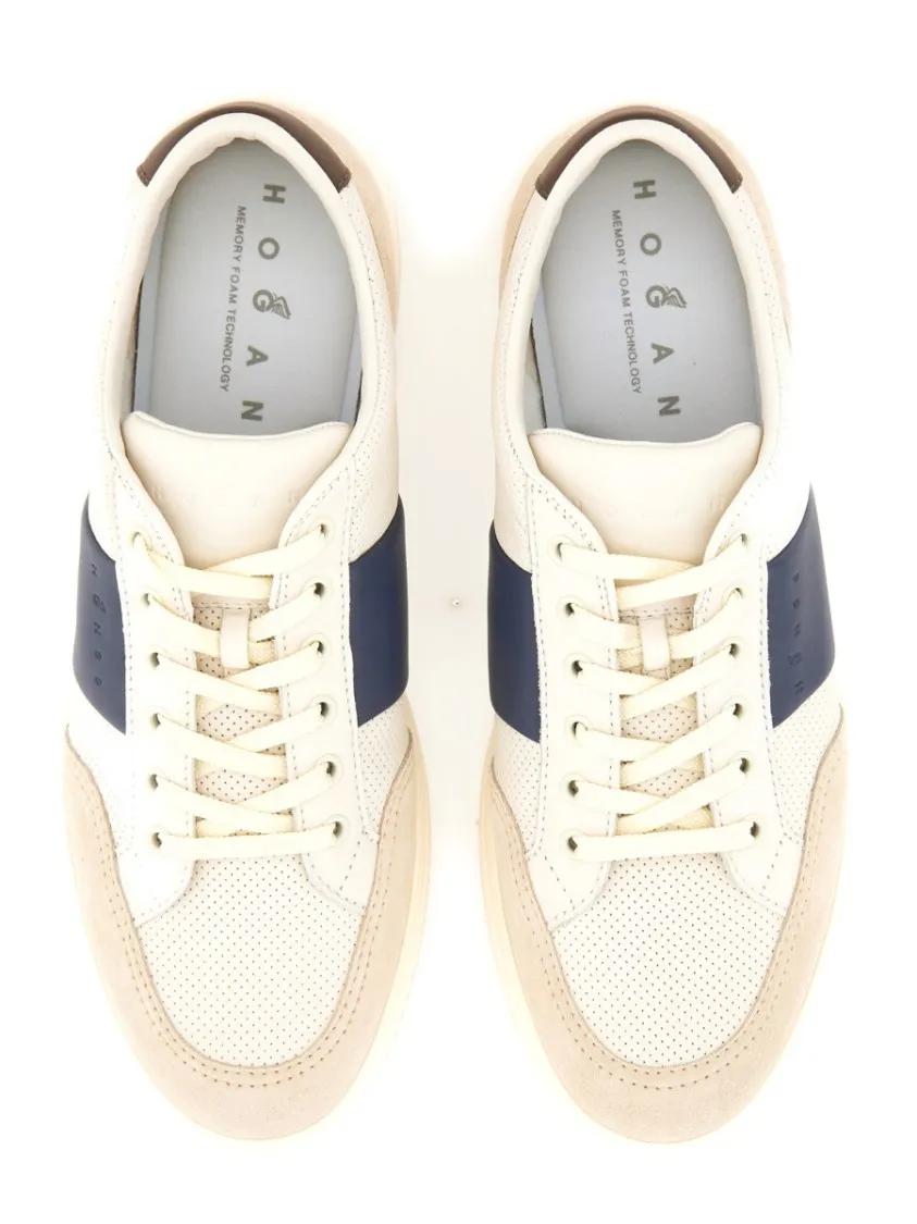 Thumbnail - Hogan Low-Top Sneaker - "H-Tv" Sneaker - Gr. 7_5 - in Beige - für Damen