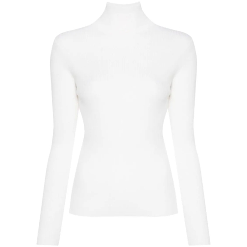 P.A.R.O.S.H. White Wool Turtleneck White Jumper med turtleneck