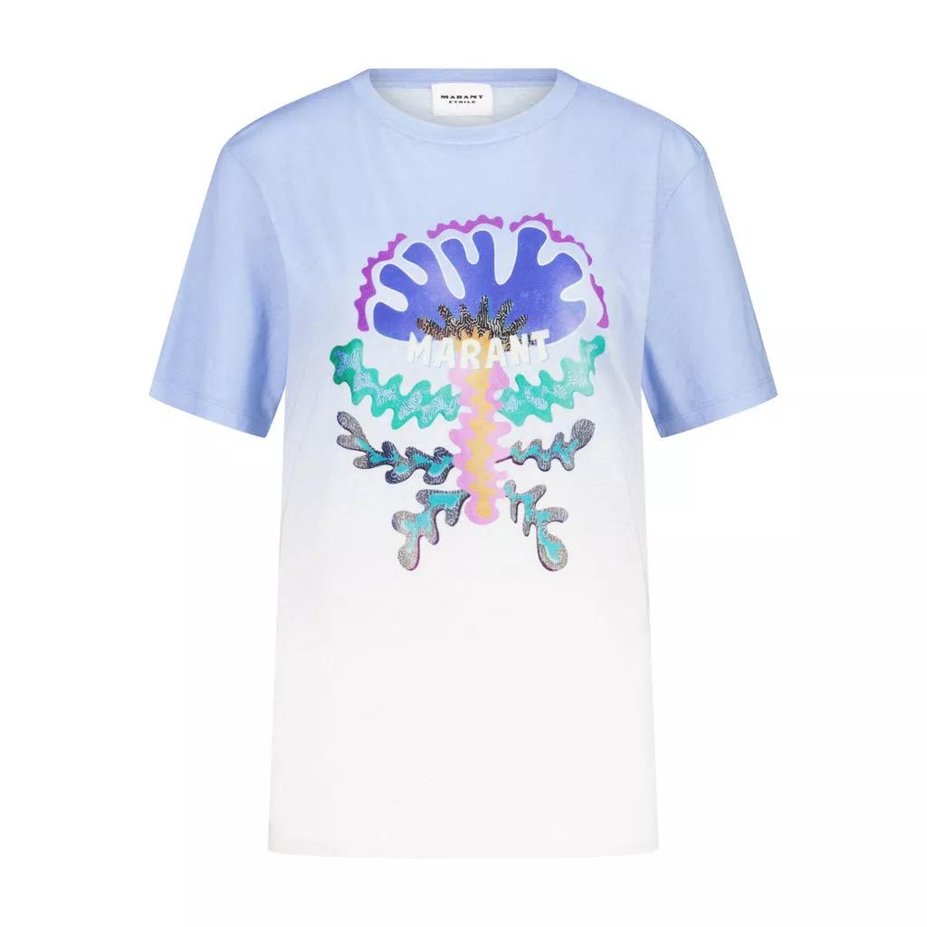 Isabel Marant - T-Shirt Zewel mit Print - Größe S - quarz