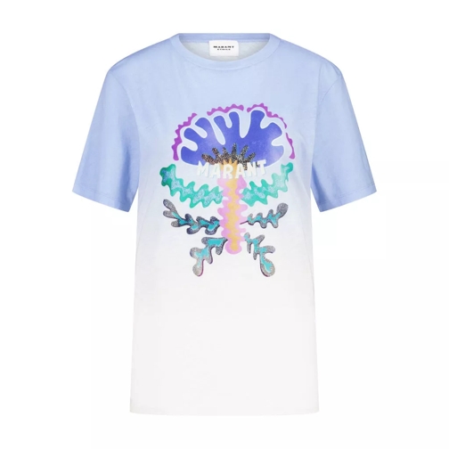 Isabel Marant T-Shirt mit Print 48104426930522 30LU light blue 