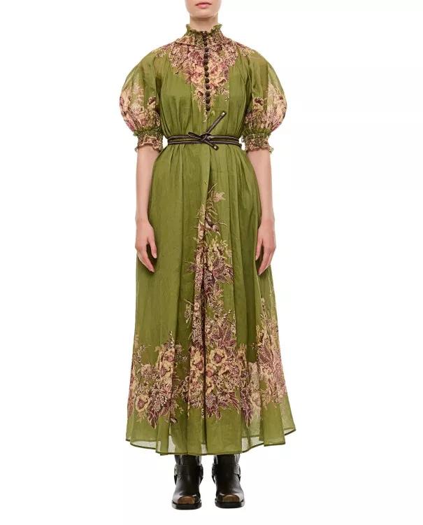 Zimmermann - Ottie Swing Maxi Dress - Größe 1 - green