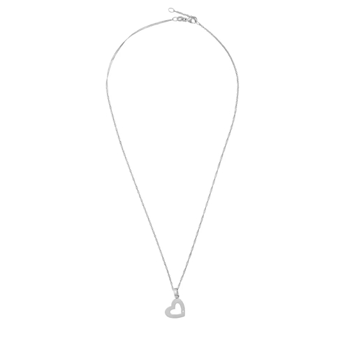 VOLARE Necklace with Pendant Platinum Kort halsband