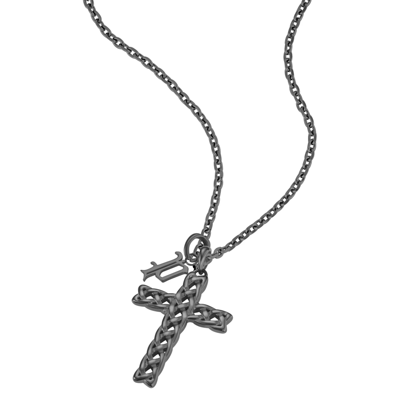 Police  Herrenkette Gothicbind- Herrenkette- Farbe: sil schwarz(Image 2)