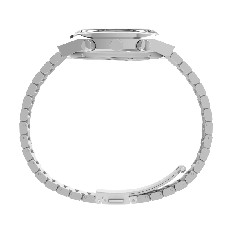 Timex Chronograph Quarz-Chronographenuhr Q Timex® Falcon Eye Chronog silber(Image 2)