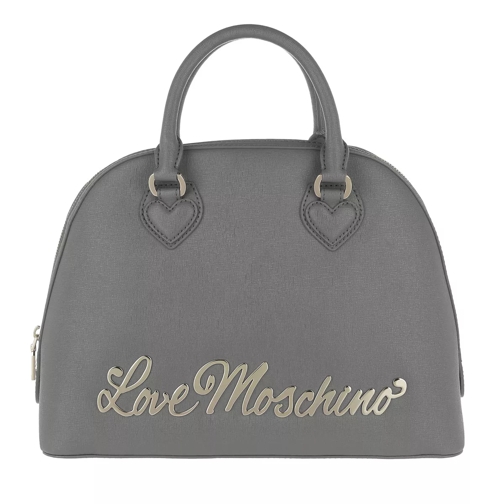 Love Moschino Letter Handle Bag Grigio Bowling Bag