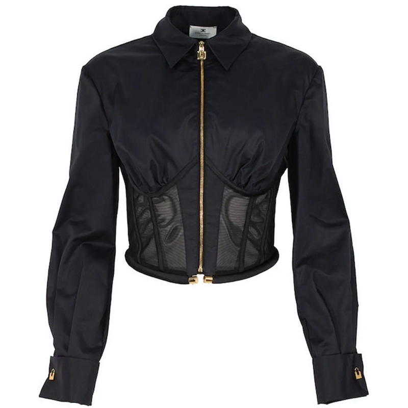 Elisabetta Franchi Bluse Shirts Black schwarz