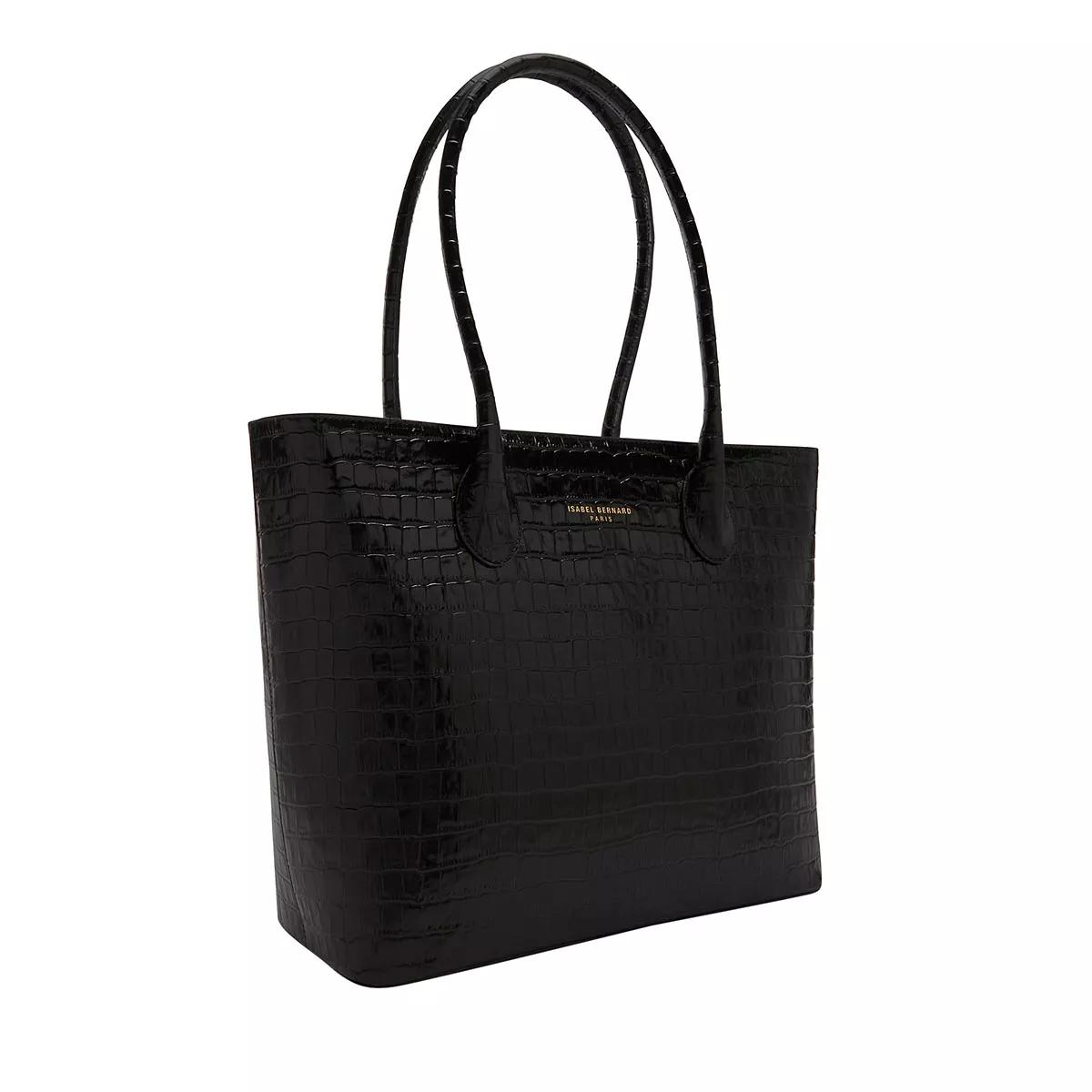 Thumbnail - Isabel Bernard Shopper & Totes - Honoré Lysanne Croco Black Calfskin Leather Should - Gr. unisize - in Schwarz - für Dam...