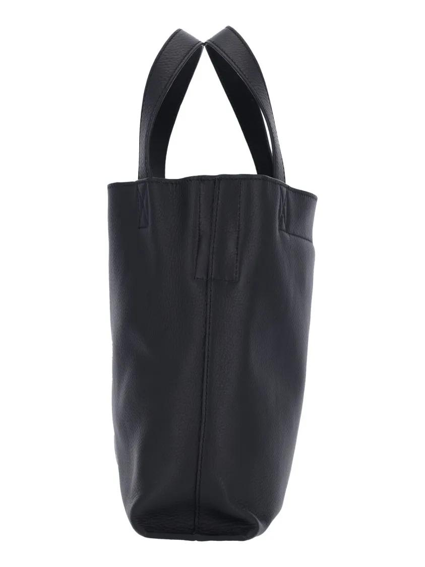 Thumbnail - A.P.C. Shopper & Totes - Structured Black Leather Shopper With Removable St - Gr. unisize - in Schwarz - für Damen